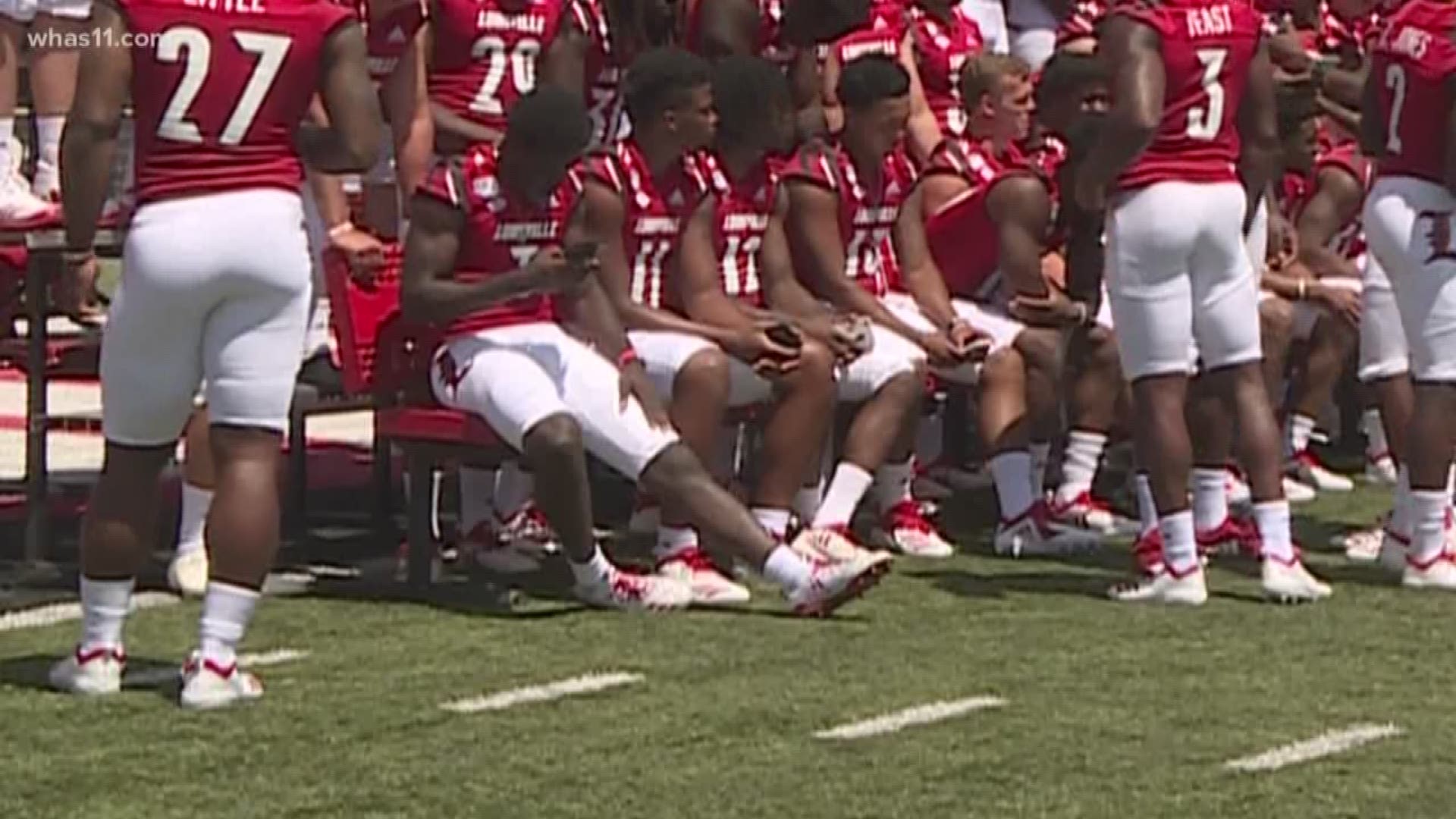 One player who wasn't on the field for Louisville football was Malik Cunningham. The quarterback is still sidelined with a knee injury suffered near the beginning of fall camp.