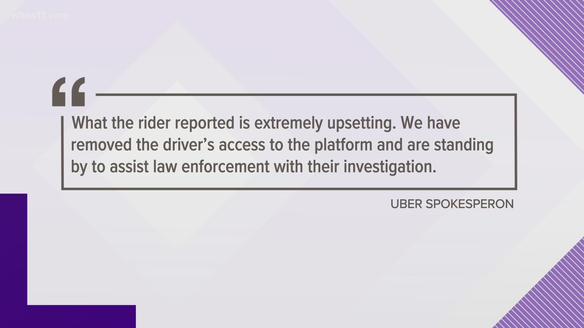 According to an arrest citation, police responded to the Germantown neighborhood Sunday evening after reports a woman had been sexually assaulted by an Uber driver.
