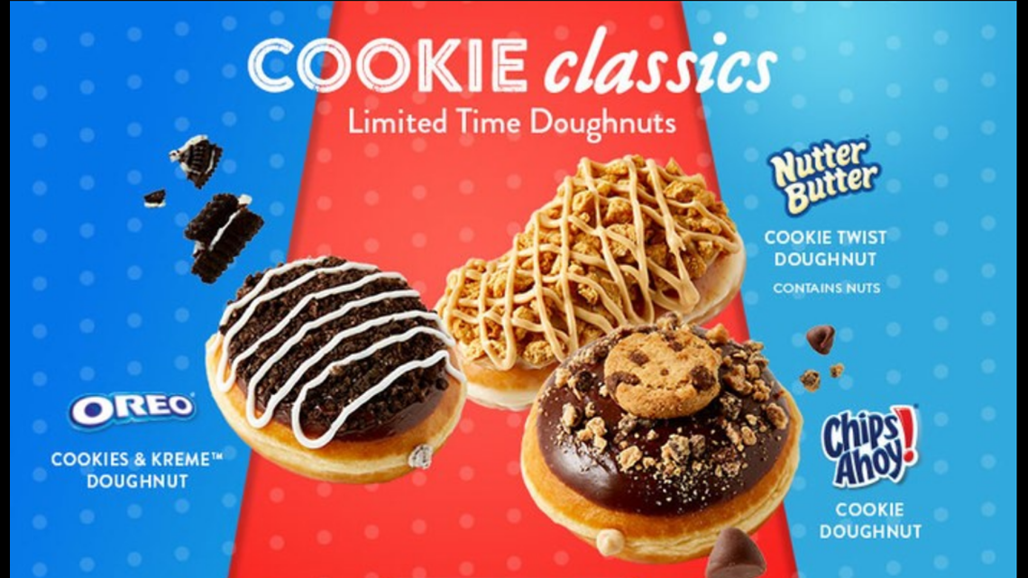 Krispy Kreme offering new cookieinspired doughnuts, and we can't get