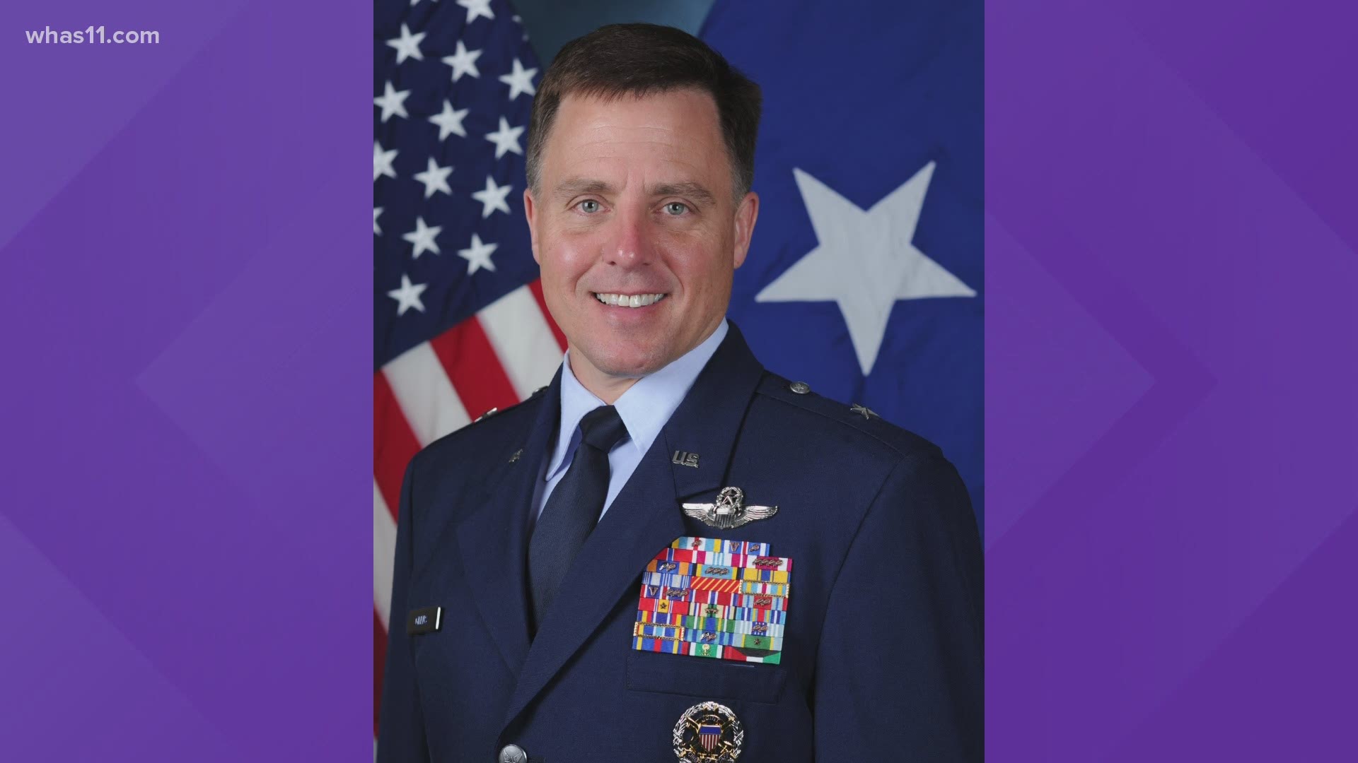 Brigadier-General Rob Givens will join WHAS11's Doug Proffitt and Hayley Minogue for the 2021 Thunder Over Louisville Air Show on April 17.
