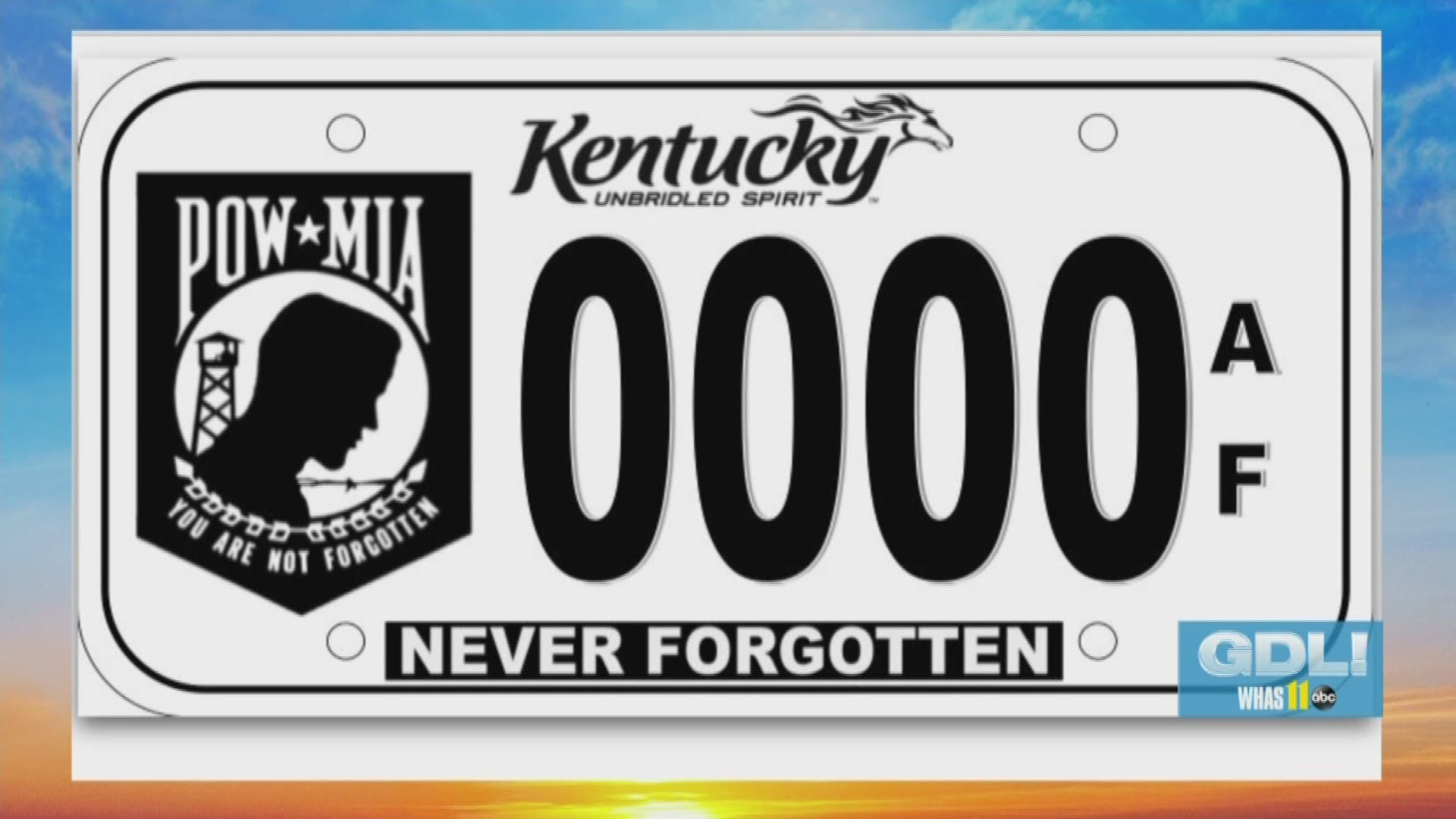 Reserve your plate and show support today by sending %2425 check to the Rolling Thunder KY Chapter 2 at P.O. Box 473, Glasgow, KY 42141.

More information can be found by calling 270-646-8603