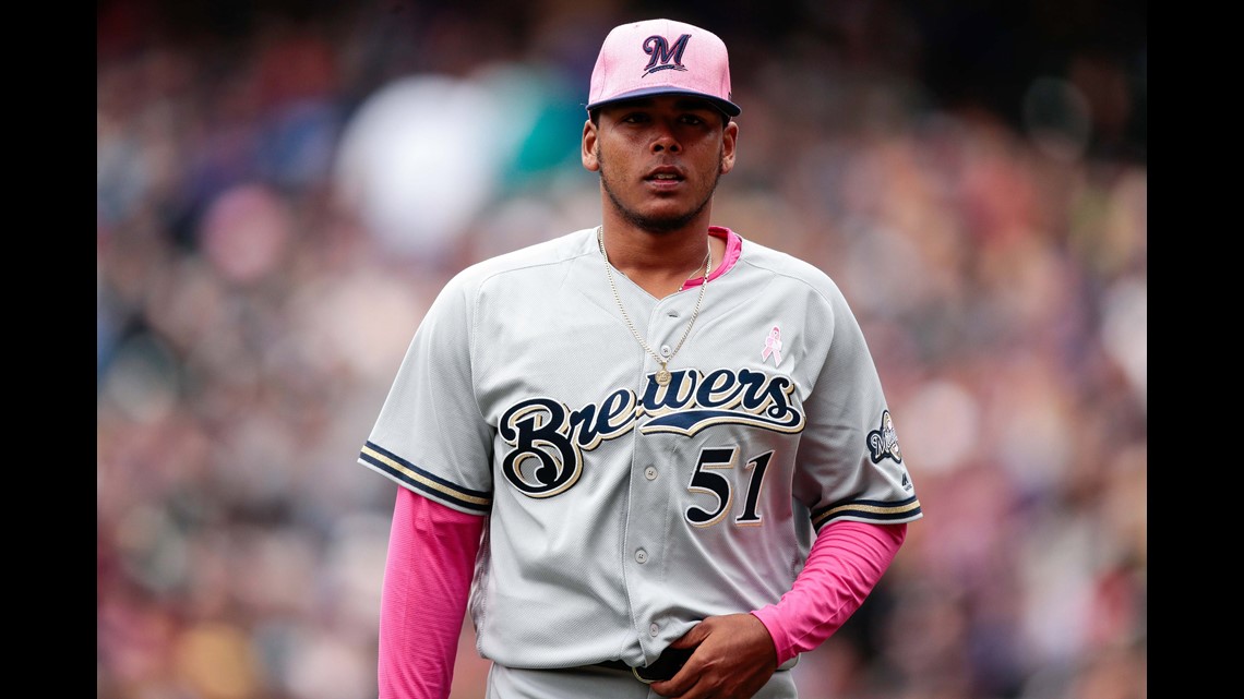 Freddy Peralta strikes out 13 in MLB debut