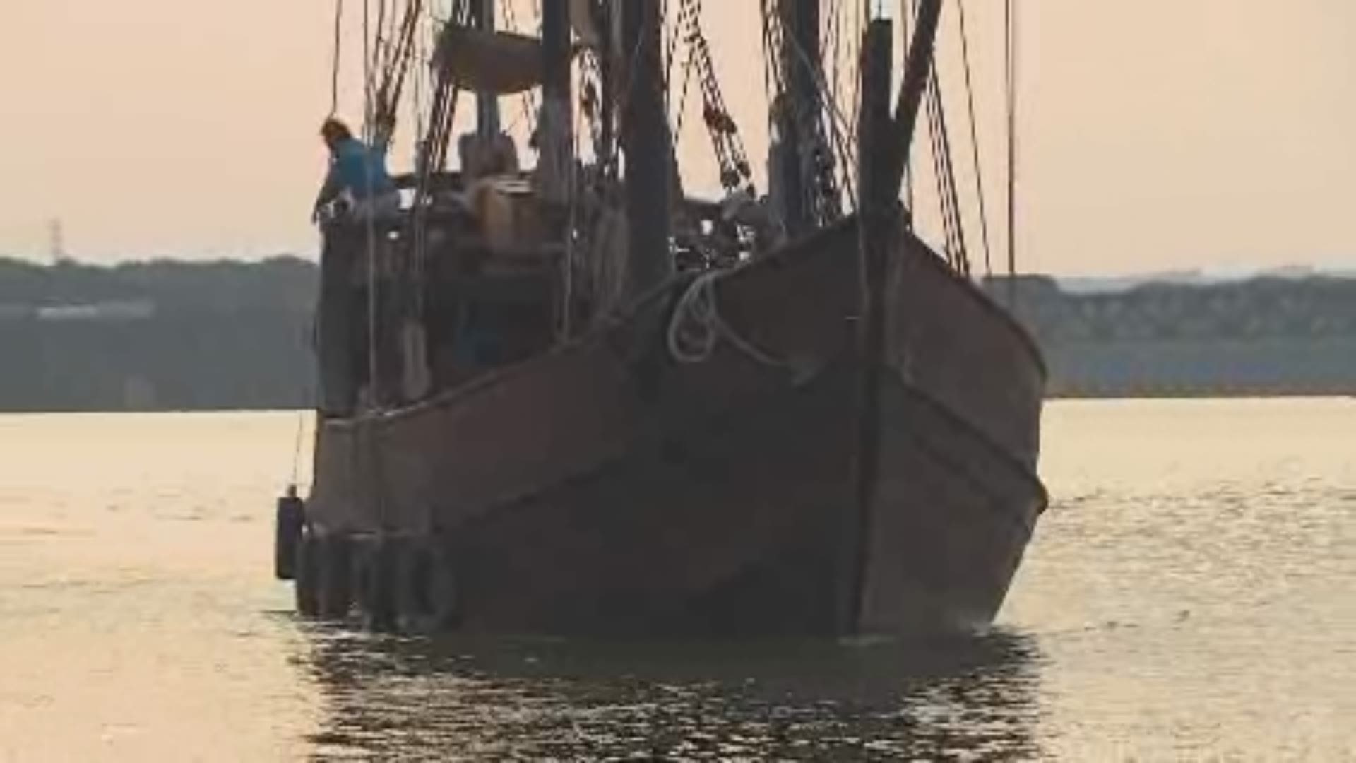 The Nina and the Pinta are docked on the Waterfront until Aug. 28.