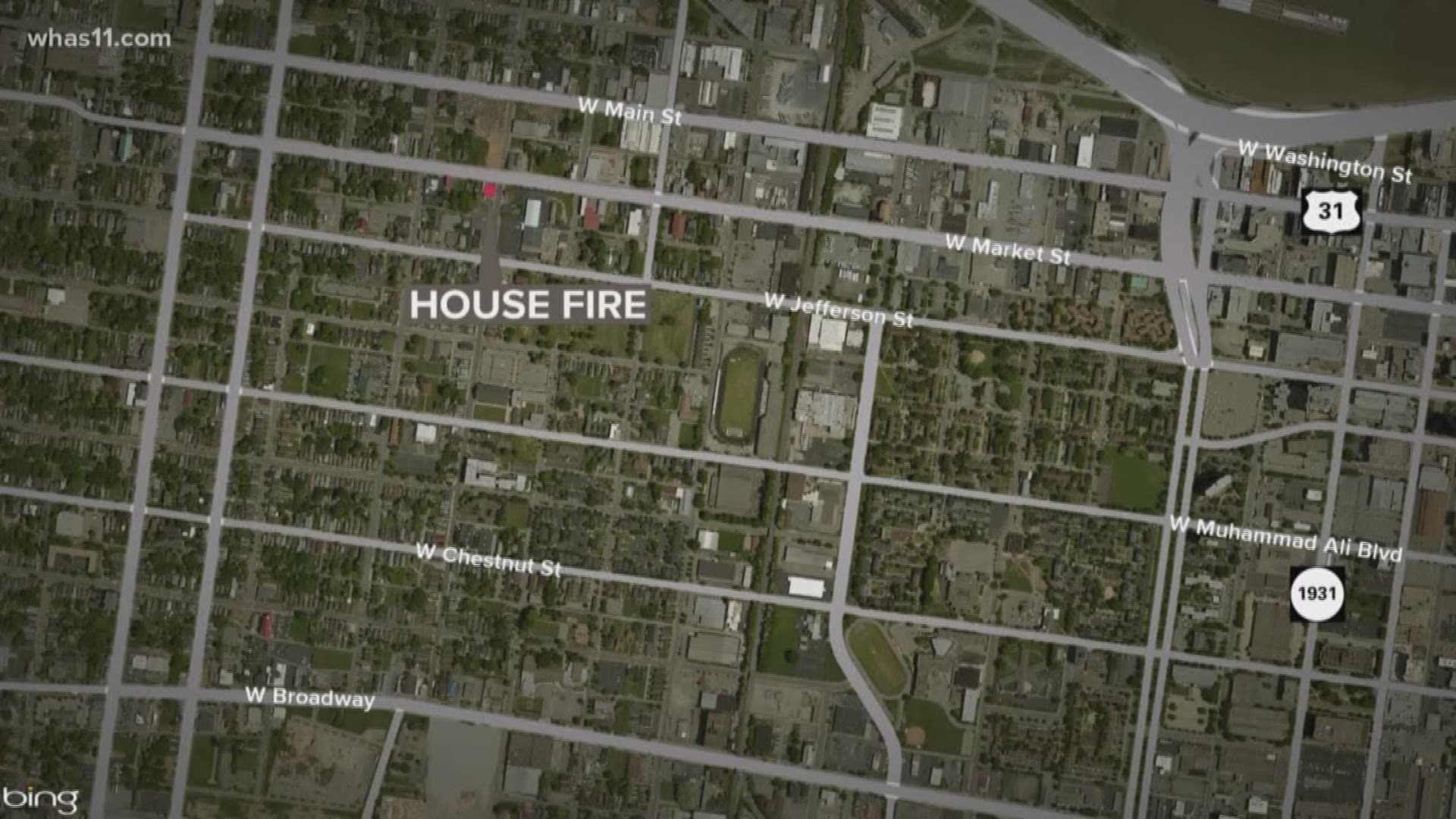 Fire damages structure in Russell neighborhood