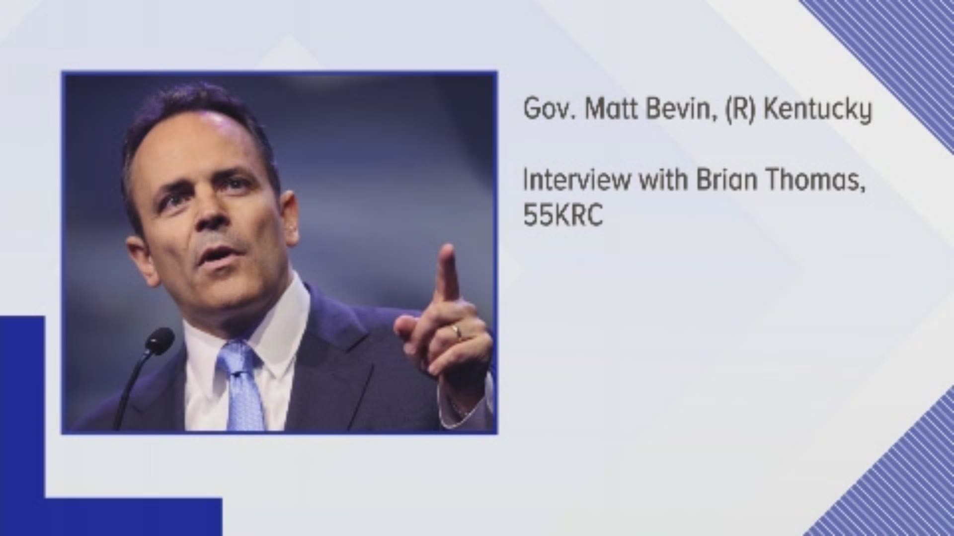 Matt Bevin responded to criticism after he compared those who are against his pension reform to drowning victims.