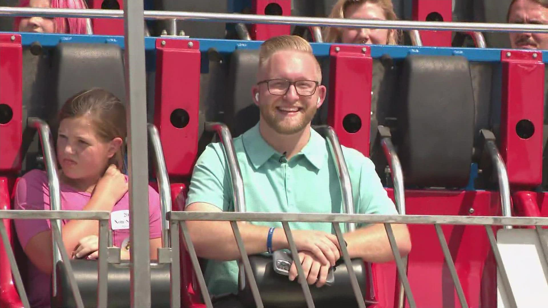 WHAS11's Connor Steffen is checking out all the fun festivities at the Kentucky State Fair tonight and, of course, he's checking out the rides!