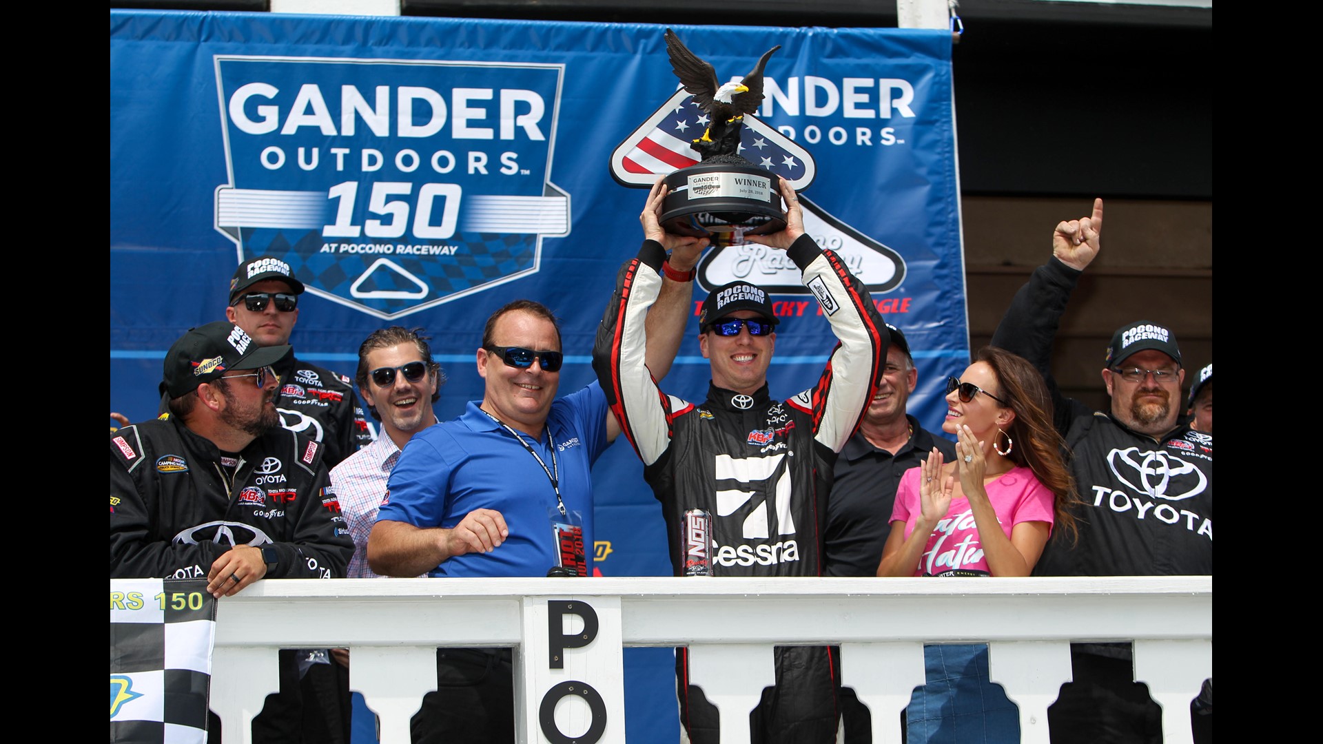Kyle Busch matches Hornaday for career Truck Series wins