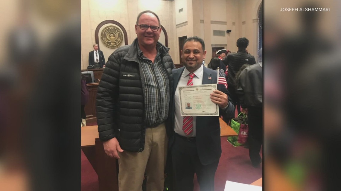 New U.S. citizen casts his ballot for the very first time in the Nov. 5