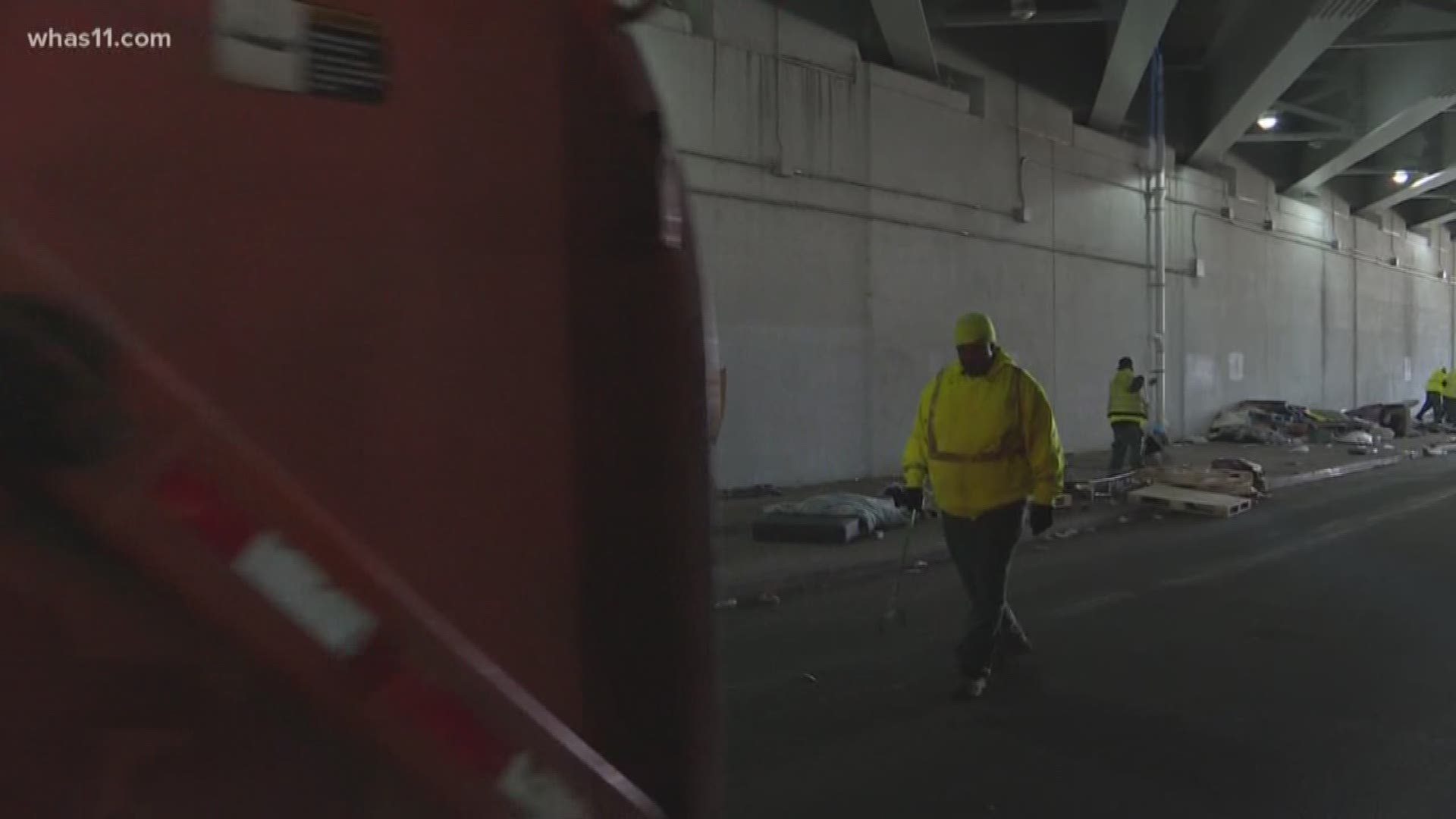 If you're driving downtown, you've likely passed by the large homeless camp on Jefferson and Jackson Street. It's hard to miss, but you won't see it anymore as of April 1.