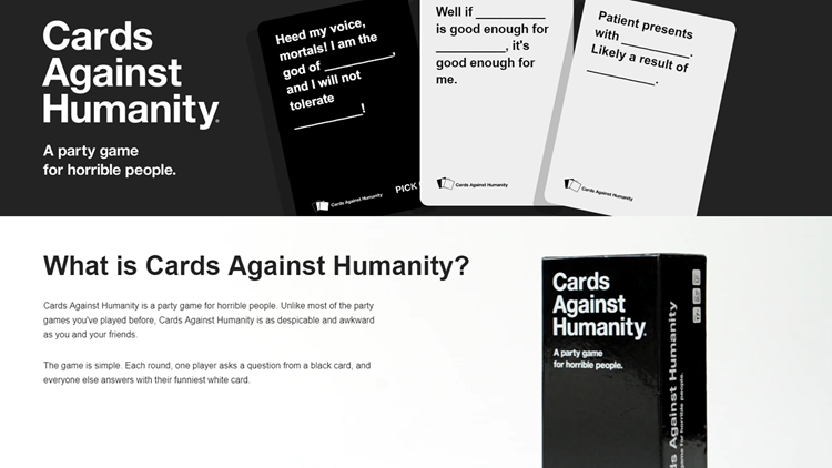 Cards Against Humanity! Sidearms the Filthy Cheater!! 
