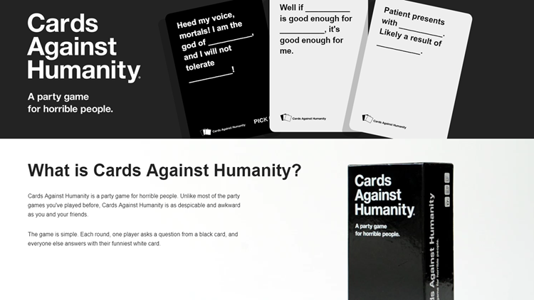 Cards Against Humanity gives out $1,000 checks to their poorest