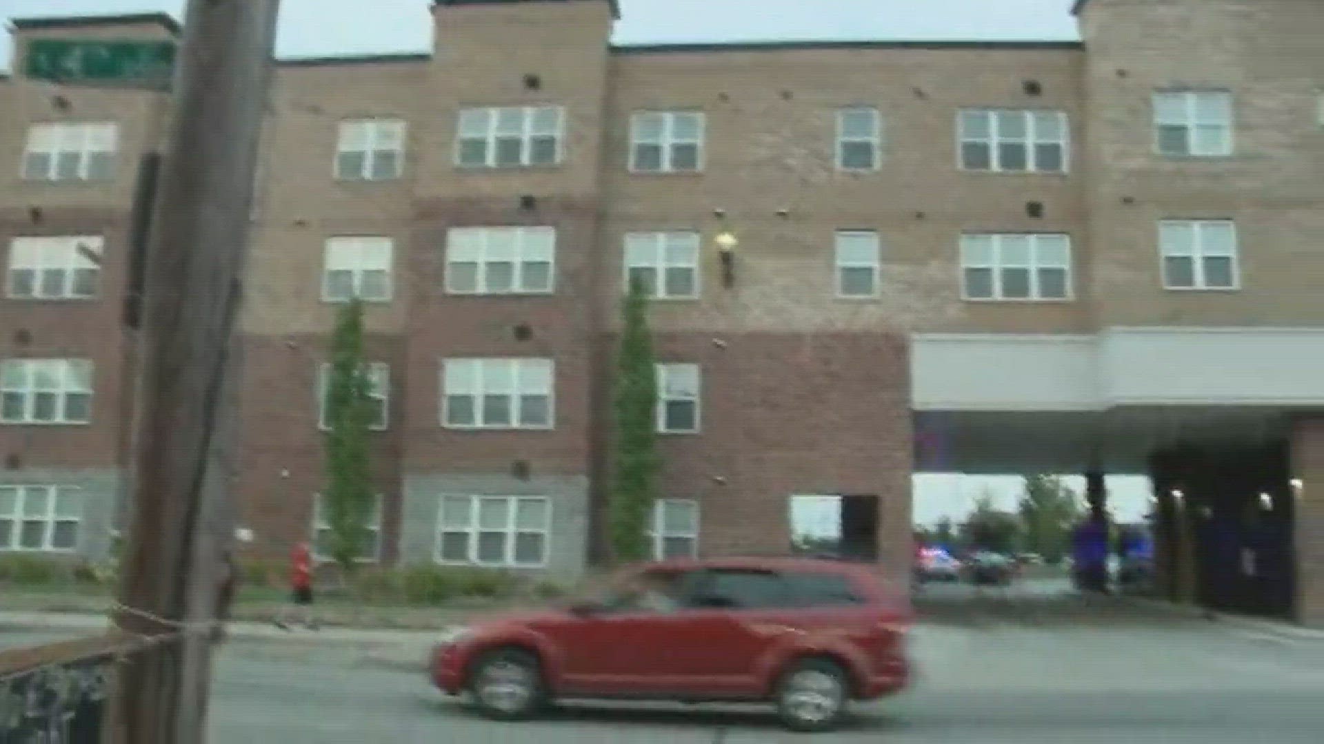 One shot at housing complex near UofL campus