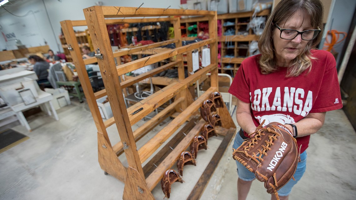 Nokona baseball store glove factory