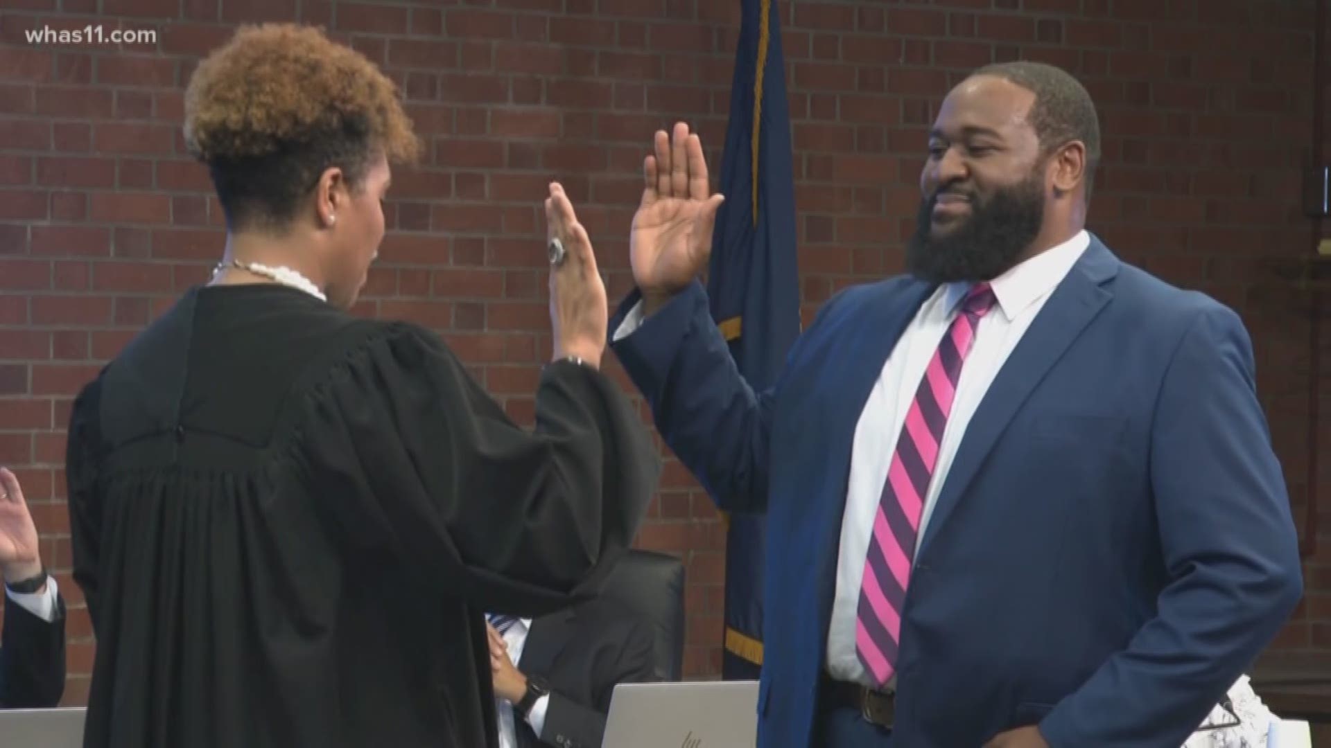 Joe Marshall, representing District 4, has been sworn in as the newest member of the JCPS Board.