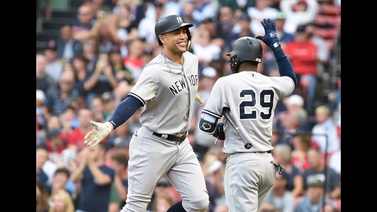 Strong-armed fan hits Yankees' Stanton with home run ball at