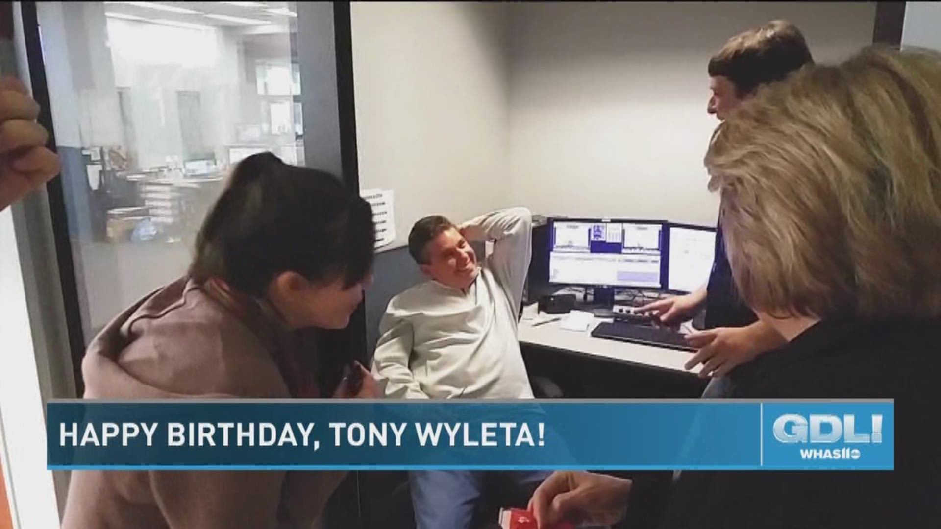 Great Day Live photographer Tony Wyleta thought he could be sneaky since his birthday was over the weekend, but we didn't want to pass up the opportunity to get him a cake...and eat some too!