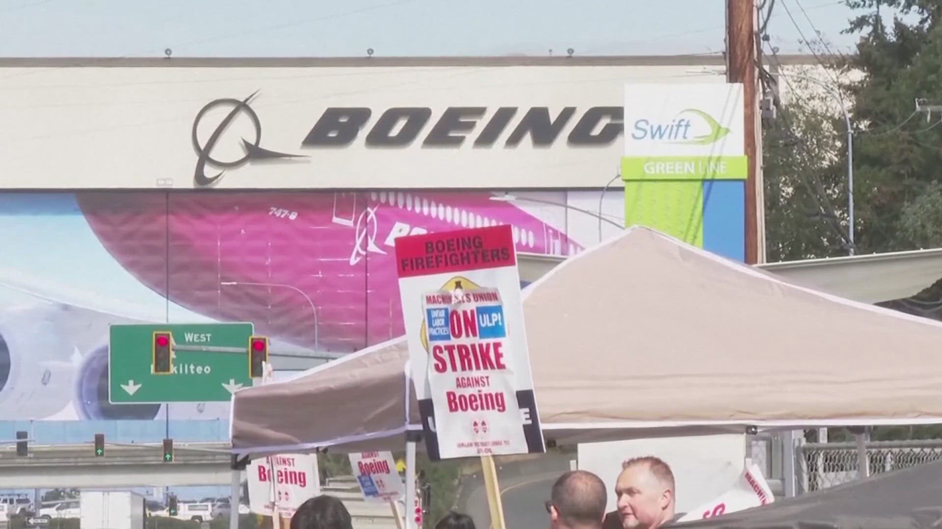 The announcement comes amid the ongoing strike of more than 30,000 Boeing machinists.