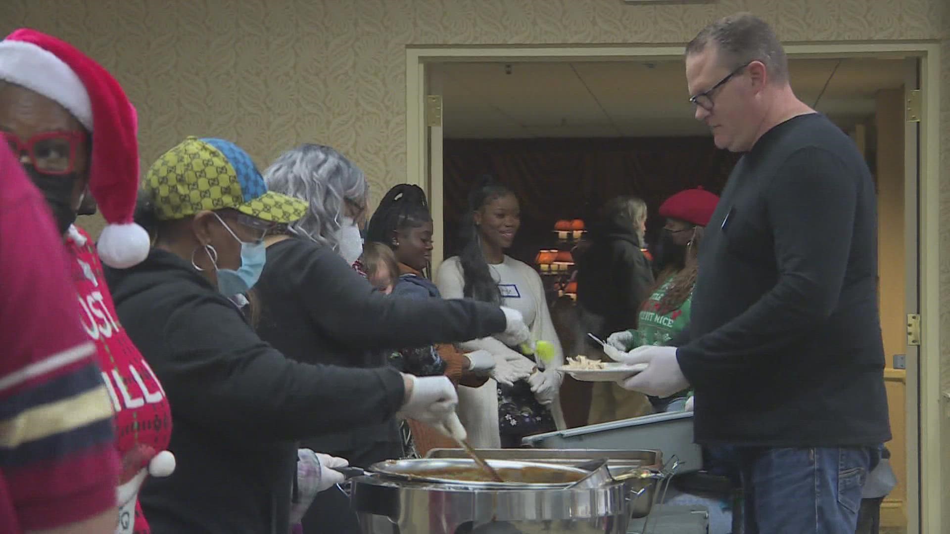 About 300 people volunteered their time this Christmas.