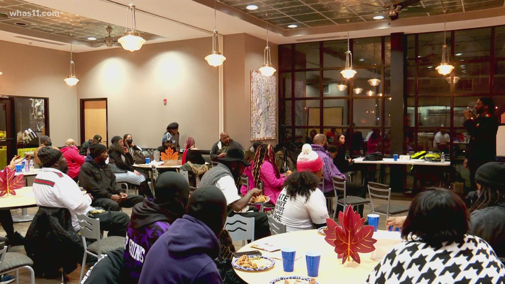 The groups Men Against Violence, X-Hate, Ten Good Men, and Shock Therapy joined together to host the dinner and panel discussion.