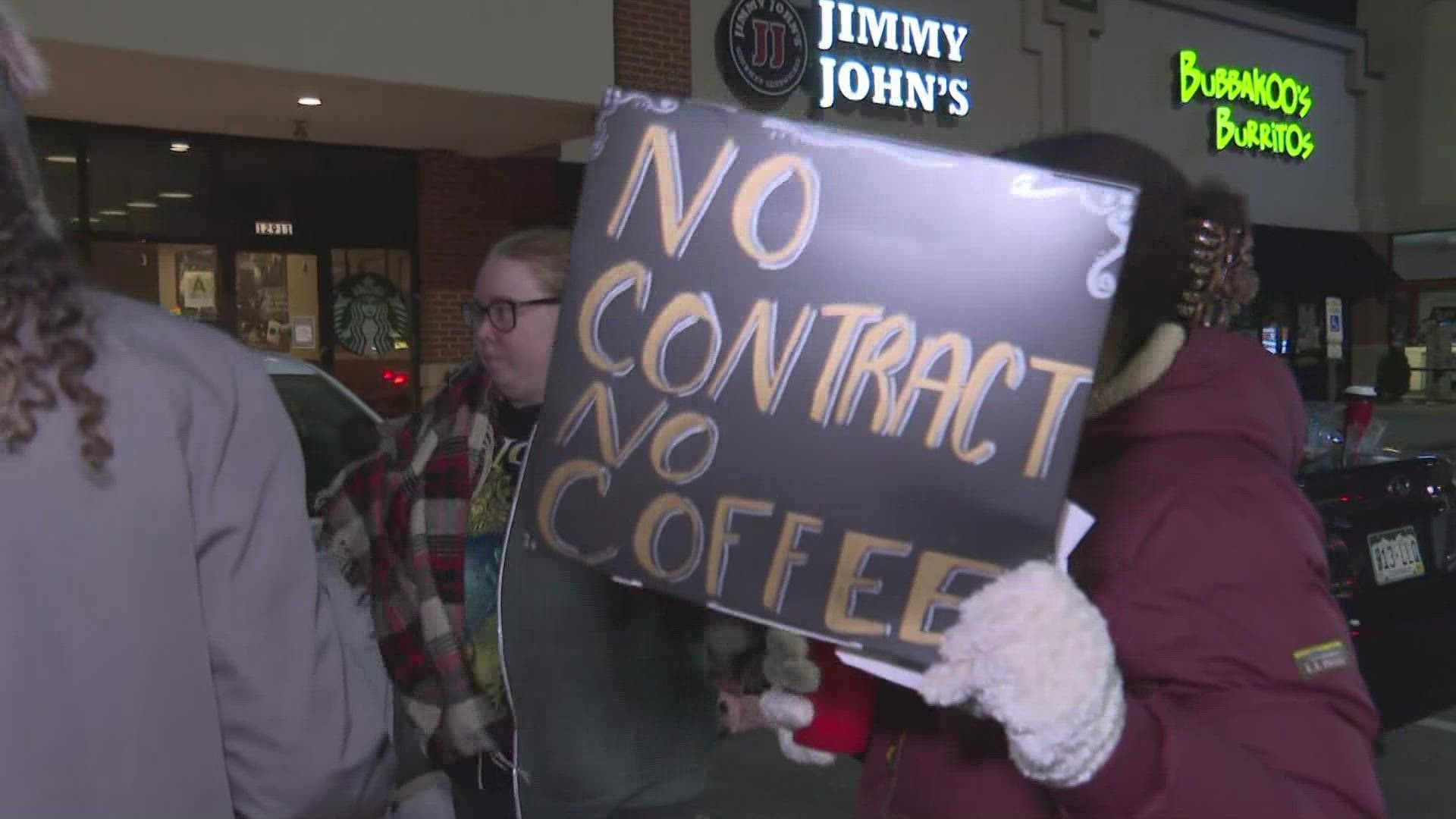 Baristas at dozens of locations across the U.S. have instead gone on strike, commencing what they're calling the "Red Cup Rebellion".