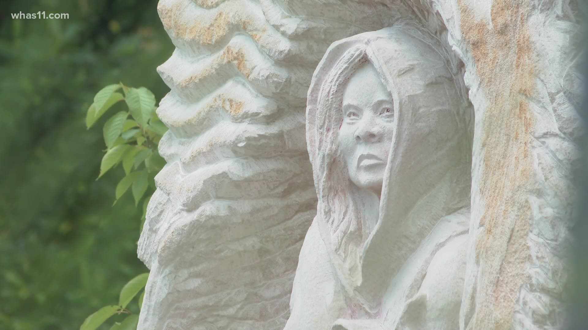A nonprofit in Indiana is working to raise funds for a security system at the Underground Railroad Gardens after a sculpture there was vandalized.