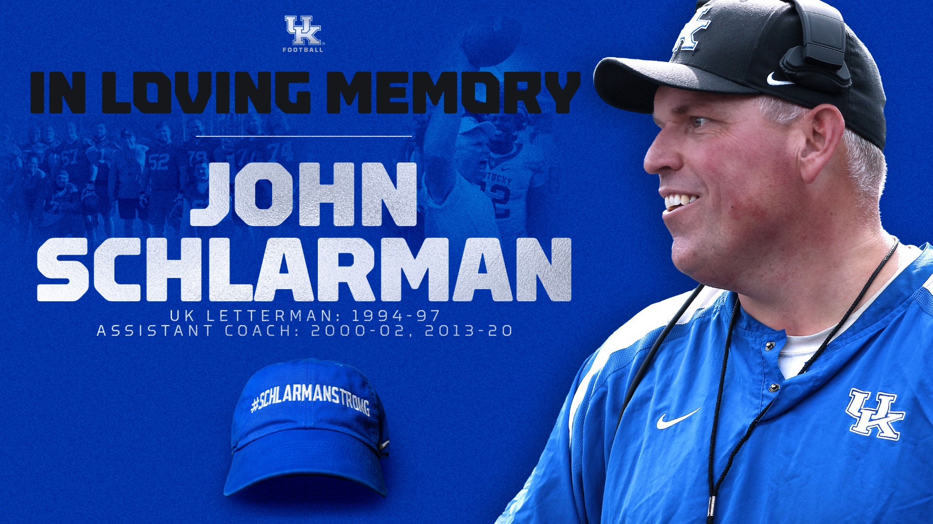 The university said Schlarman passed away Thursday at the age of 45.