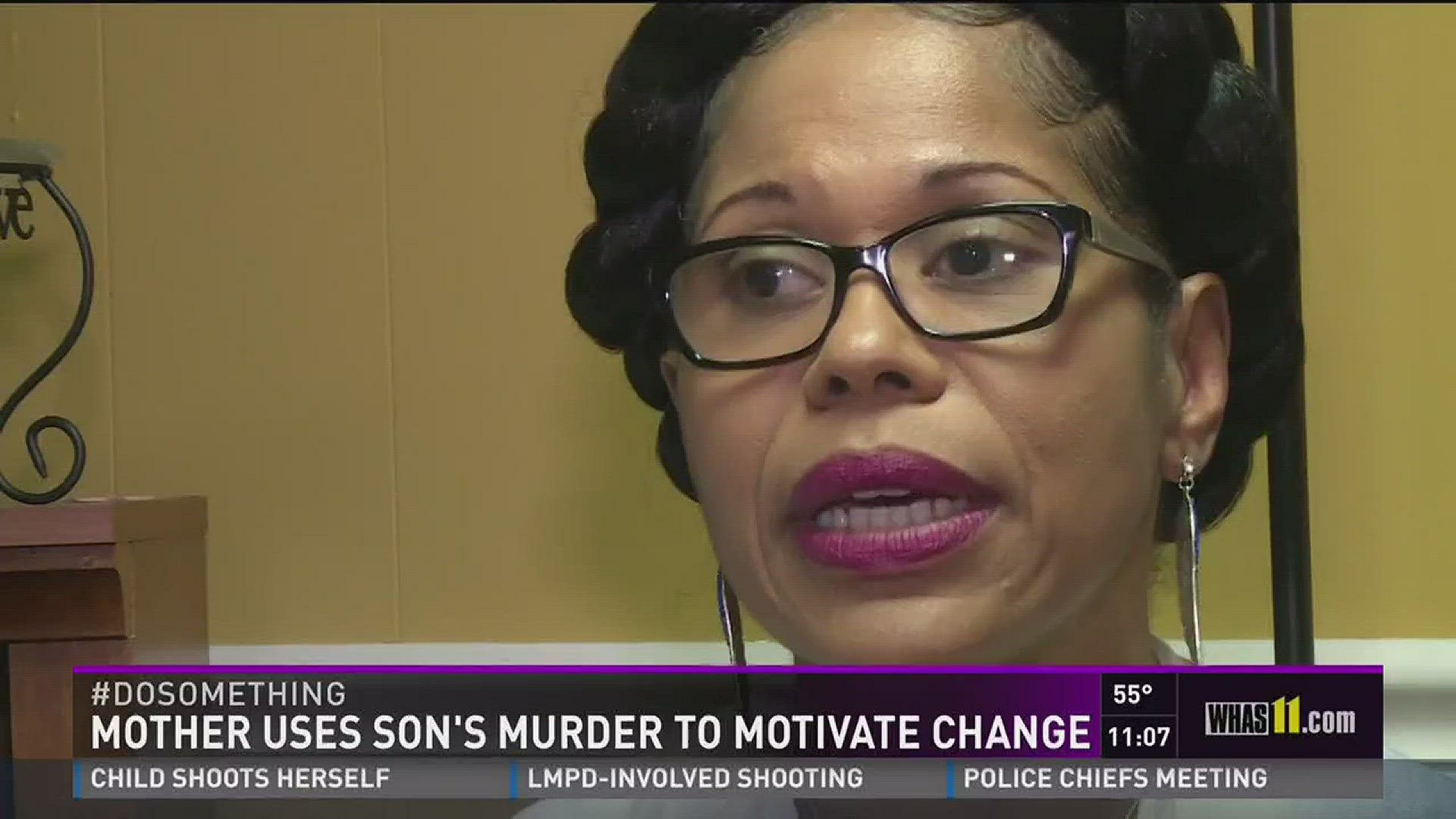 Mother uses son's murder to motivate change