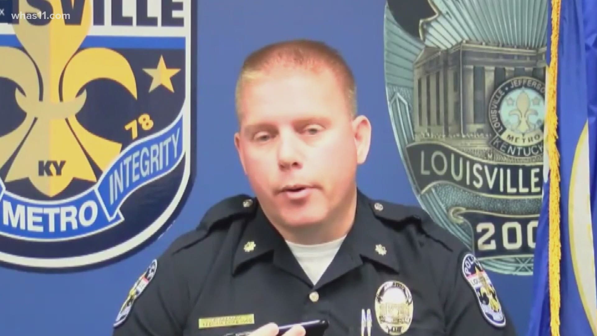 According to Louisville Metro Police, Maj. Aubrey Gregory is on administrative leave after allegations he used offensive derogatory language in a training session.