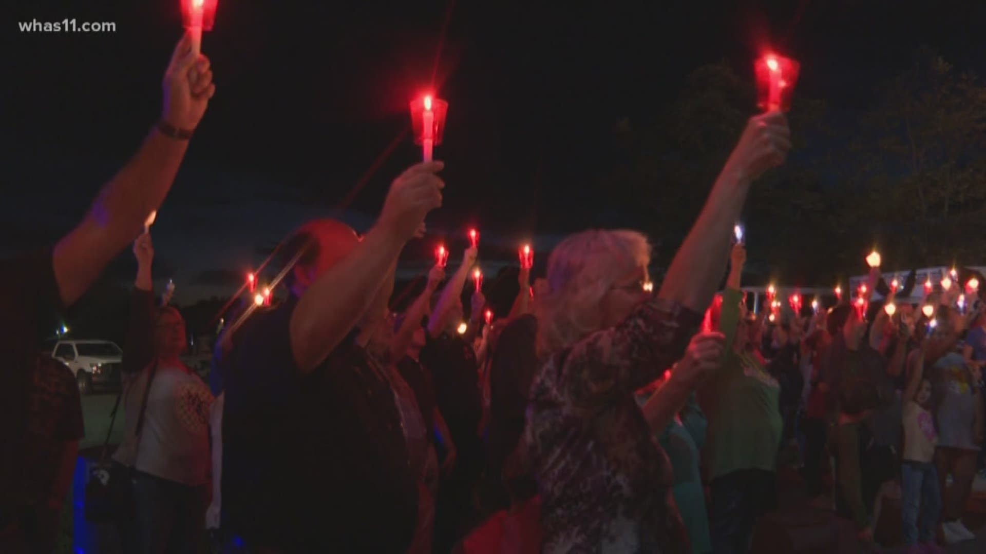 A vigil was held in Meade Co. for a sheriff's deputy who touched the lives of many.