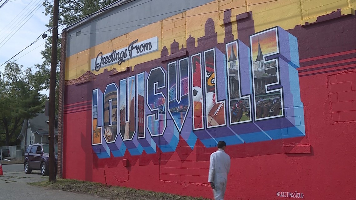 Greetings from Louisville Mural in KY