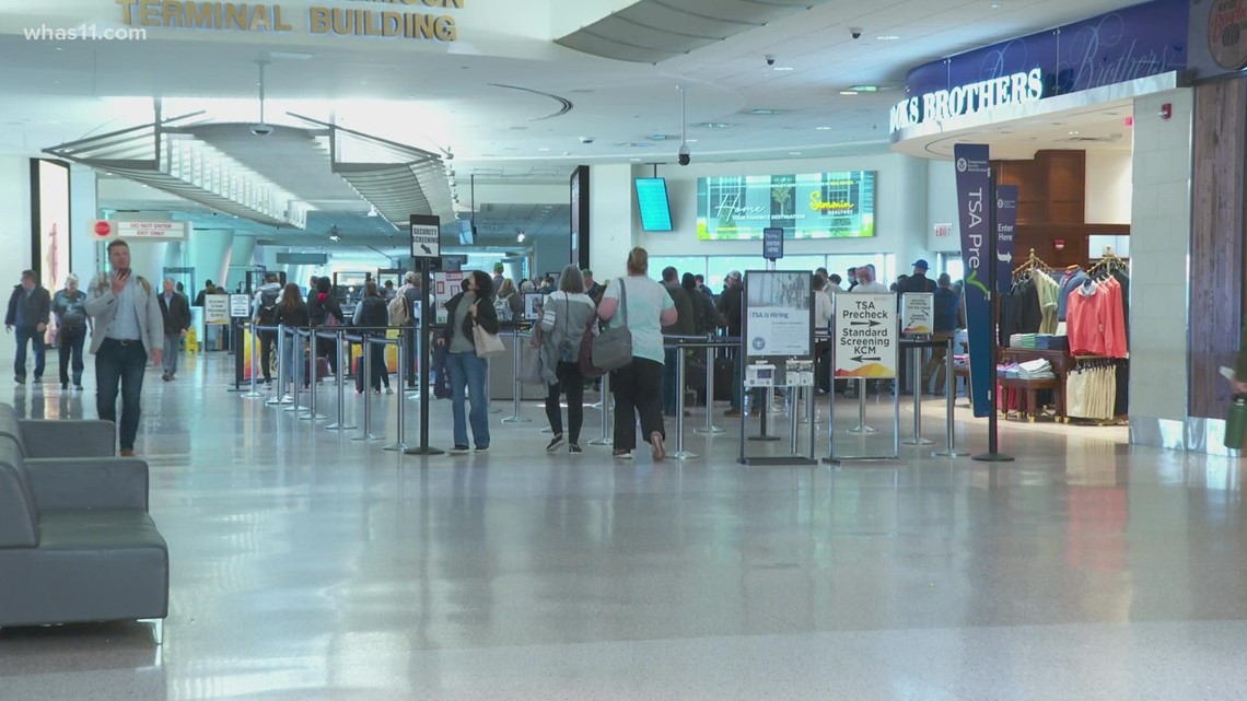 About 120K people expected at Louisville airport this week
