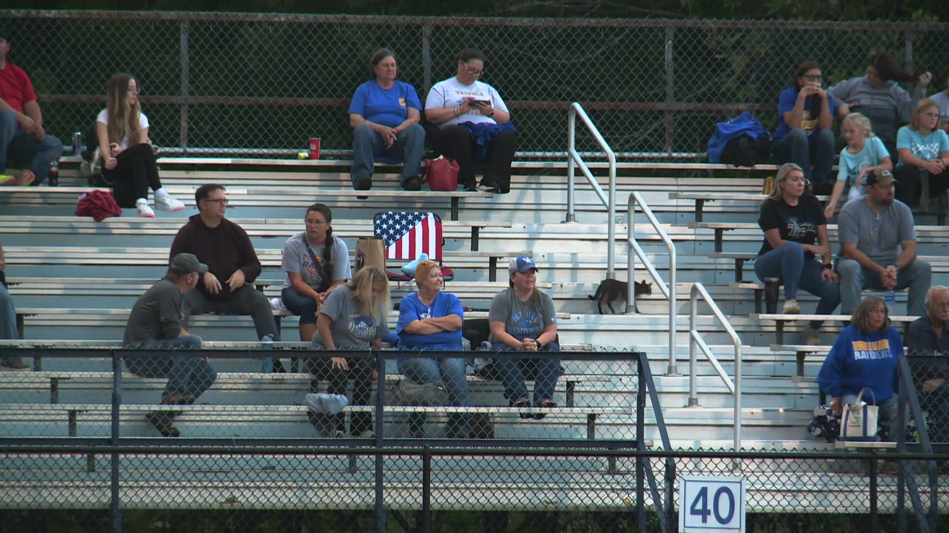 Proud parents and family members lined the stands at Iroquois High School, while remembering what happened down the road just the night before.