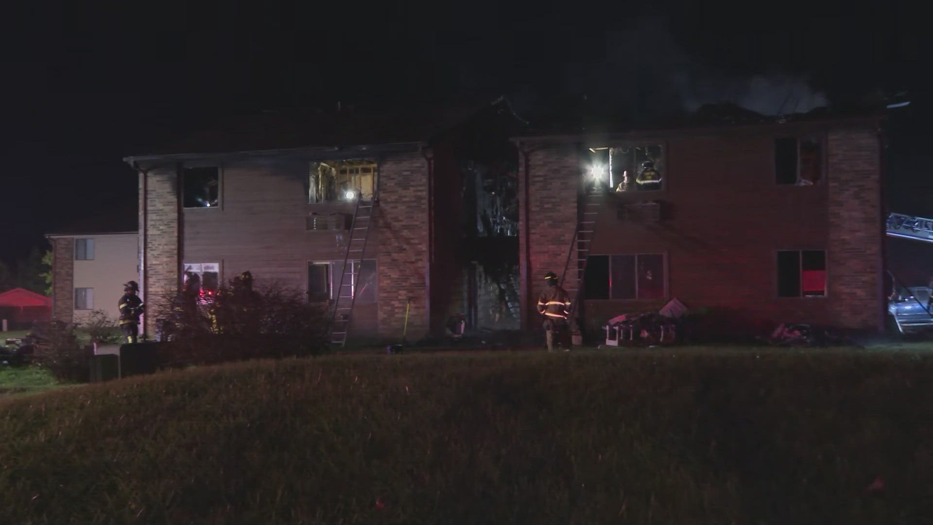 The apartment complex is on Landmark Court in Shepherdsville.