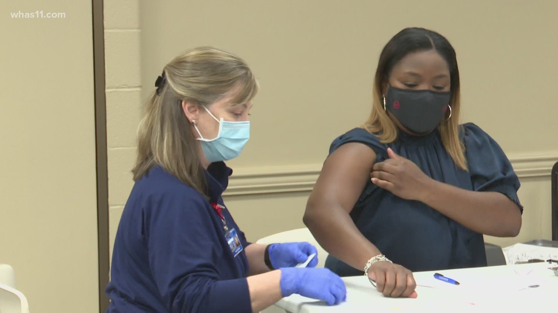 Louisville Black leaders received their vaccinations in hopes that they would be an example for their community.