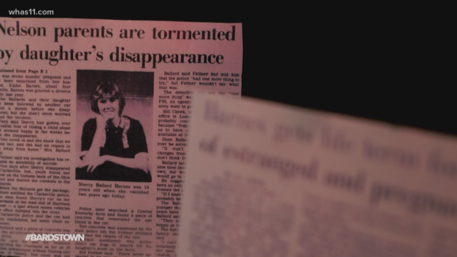 Forty years ago, before Crystal Rogers and Tommy Ballard's cases, Sherry Ballard Barnes was murdered.
