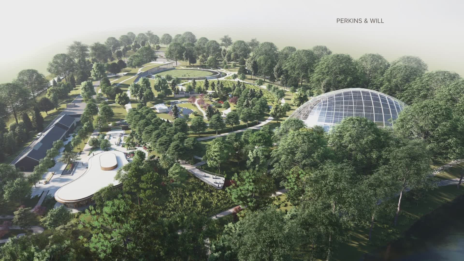 Here's a look at future changes the Waterfront Botanical Gardens in Louisville.