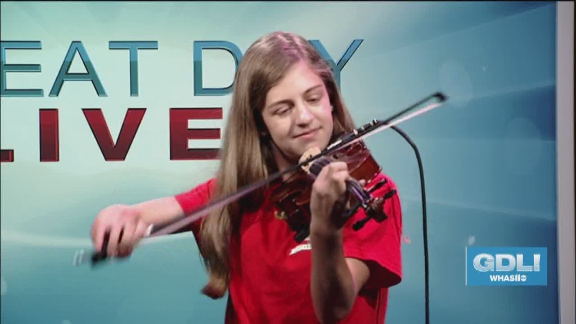 Fiddle player Millie Meunier, 13, stopped by Great Day Live to perform a couple songs. She will be performing at the Starlight Strawberry Festival on May 25, 2019.