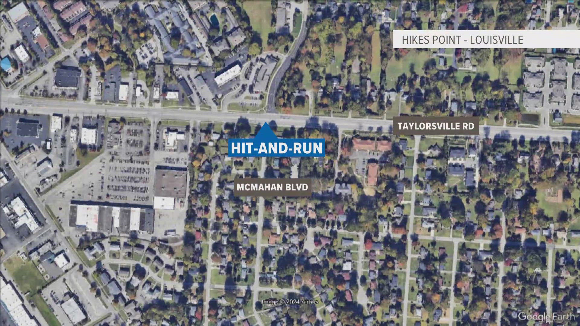 LMPD is searching for a hit-and-run driver after a man was struck and killed Thursday morning in the Hikes Point area.