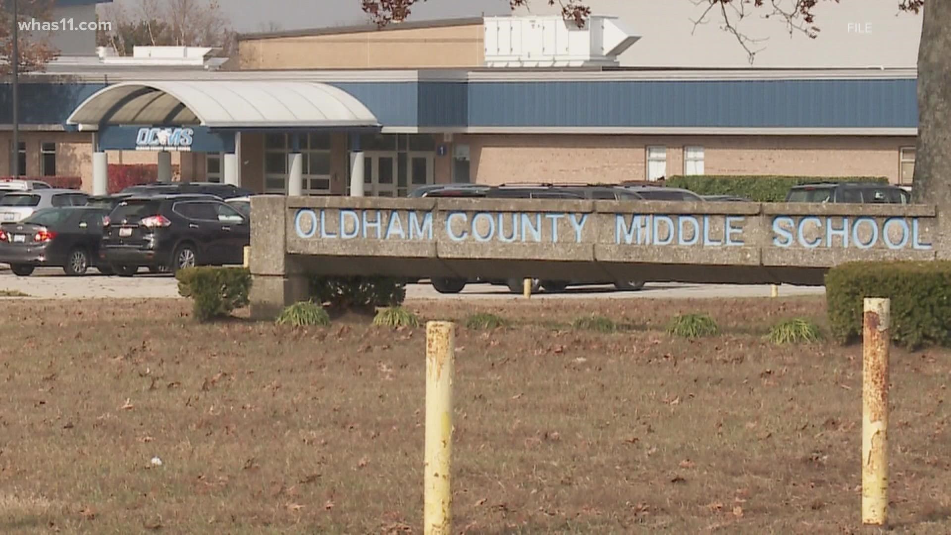 Students in Oldham County will have to pack their masks when they return to school Wednesday.
