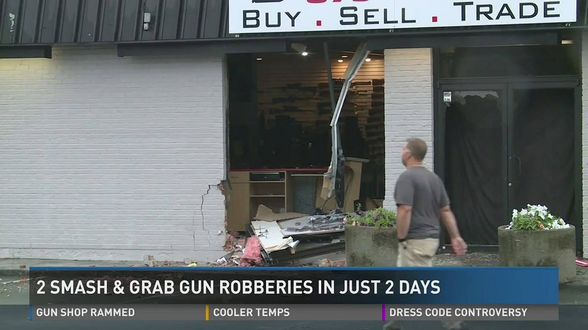 2 smash & grab gun robberies in just 2 days