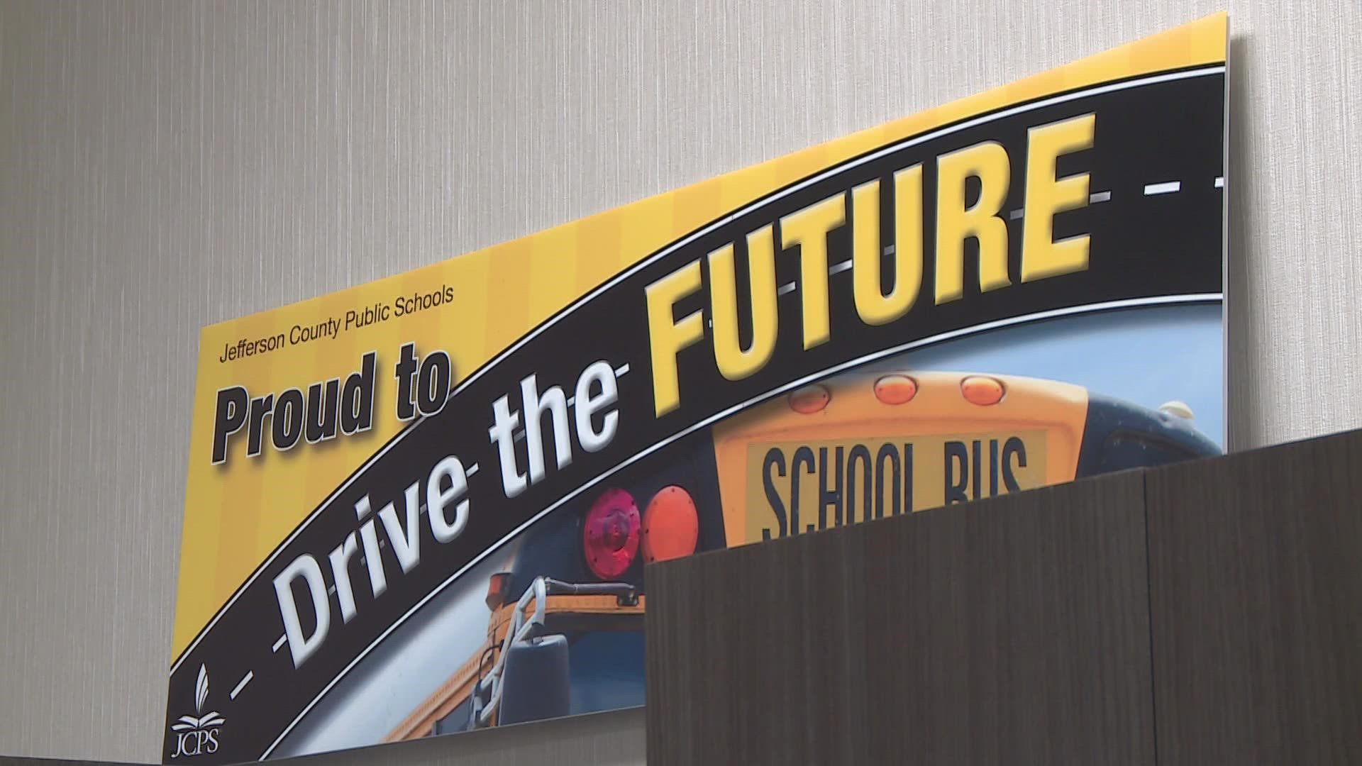 Kentucky's largest school district needs 100 bus drivers and held a large hiring event at its C.B. Young Center on Monday.