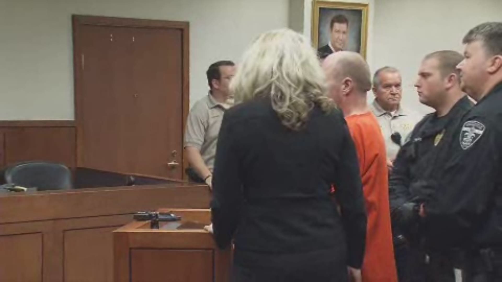 Bush entered court surrounded by deputies and enter his plea on charges relating to the deadly Kroger shooting.