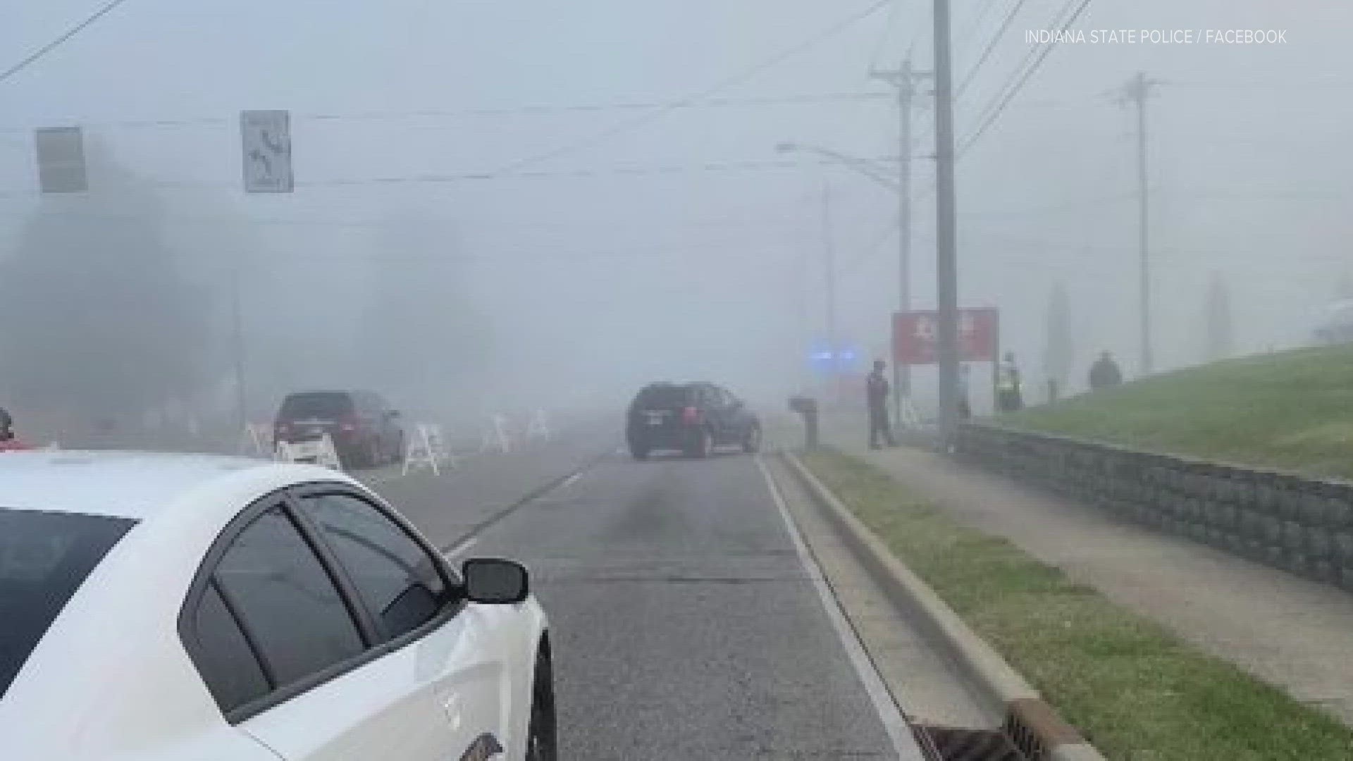 The incident happened about 7:30 Wednesday morning in dark and foggy conditions.