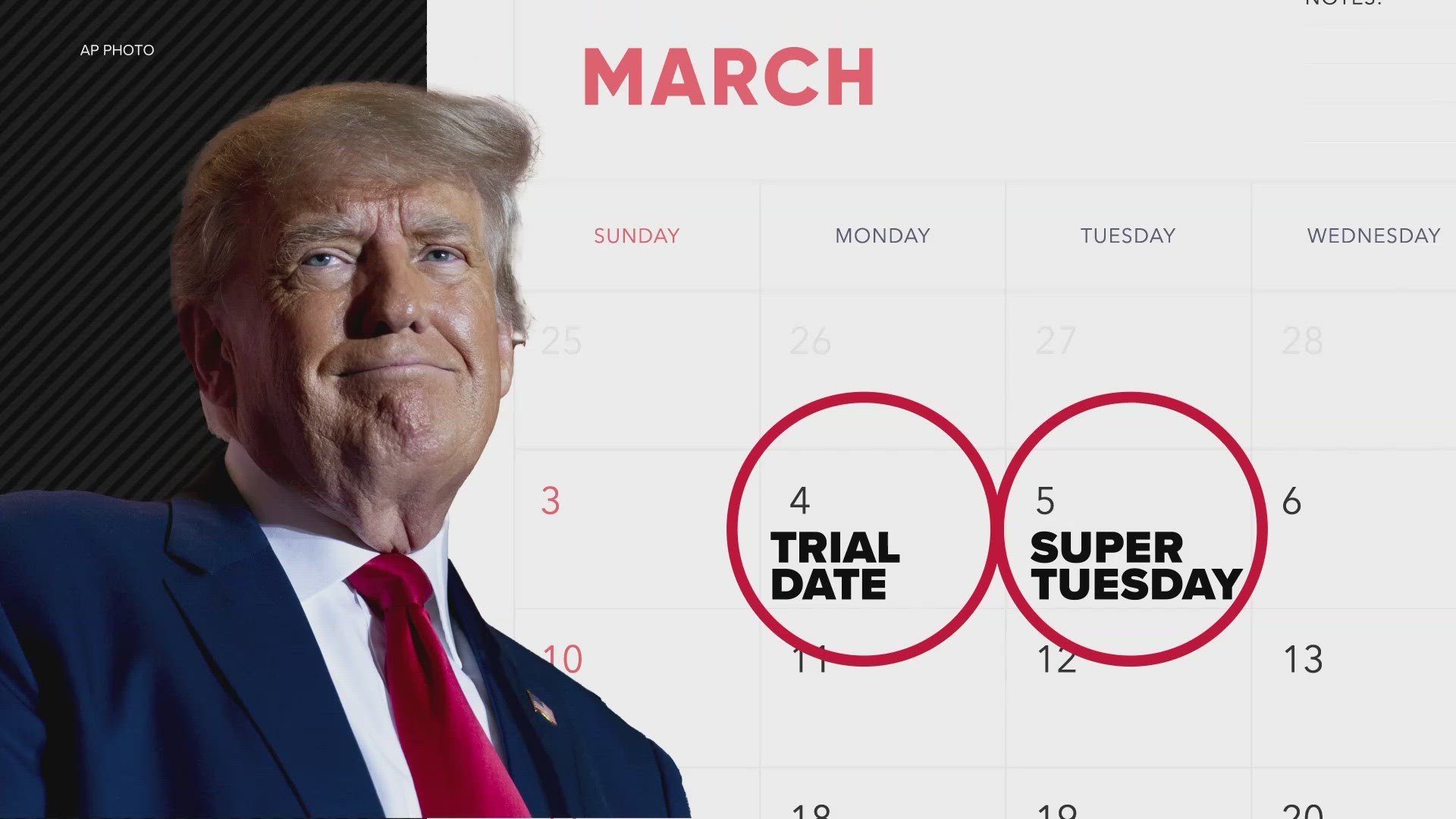 March 4 trial date set for Trump in federal case charging him with