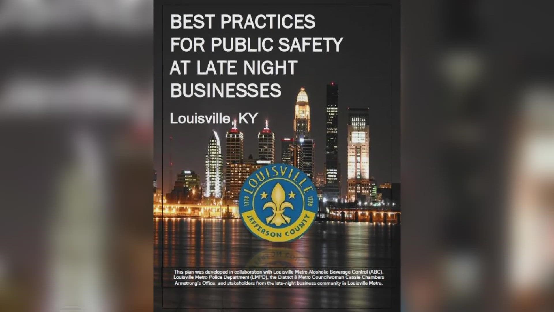 From security guards to Uber safety, the list is comprehensive. Metro Councilwoman Cassie Chambers Armstrong and law enforcement share some of the recommendations.