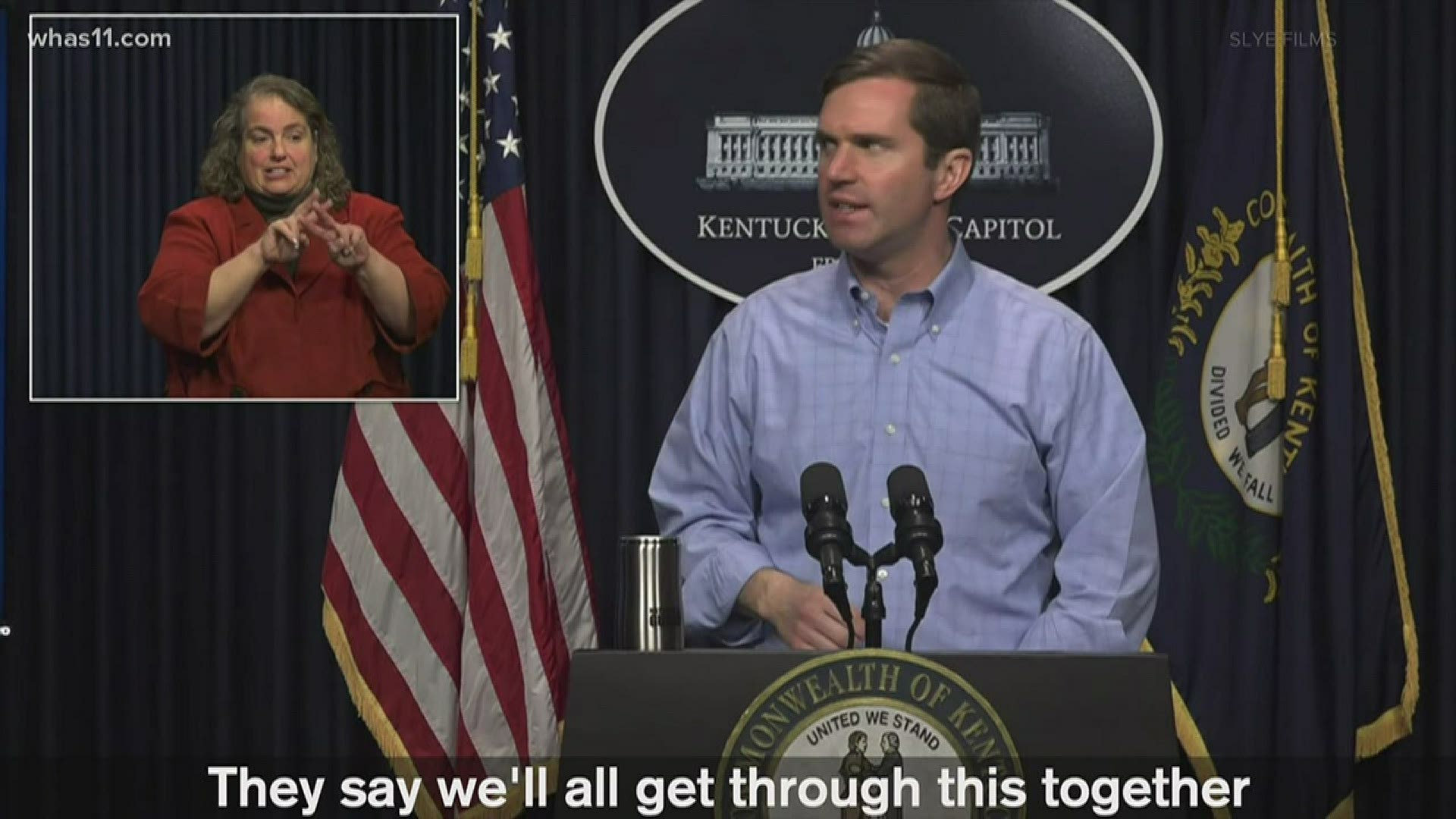 Wedding photographers Jamie Ogles Slye and Andy Slye created a parody song about Andy Beshear's press conferences at 5 p.m.