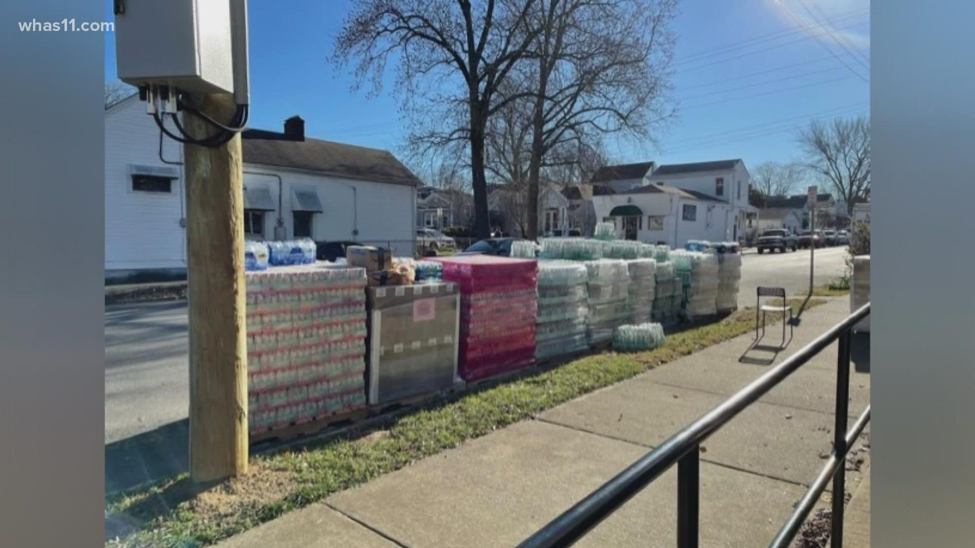 Businesses in Louisville asking for the community's help to give food and supplies to those who lost everything in the western Kentucky tornadoes.