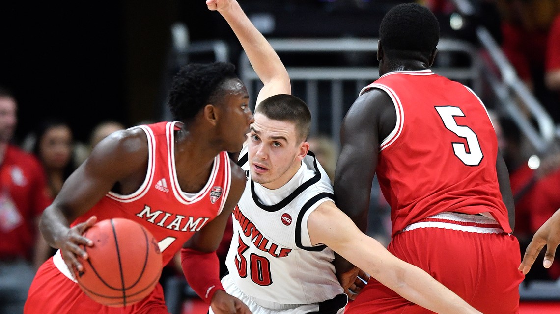 Miami (Ohio) holds off No. 10 Louisville