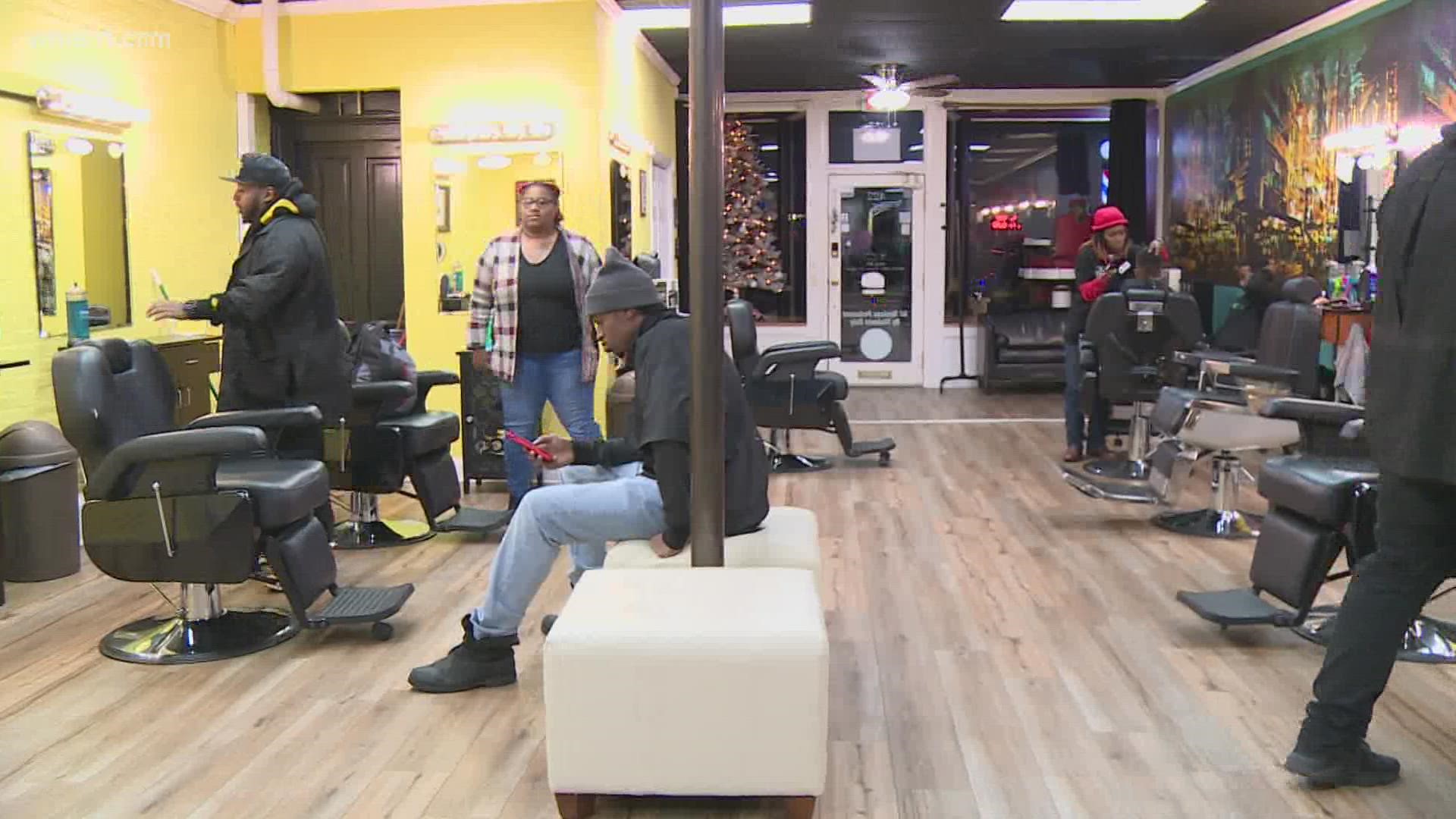 Louisville recording artist and music producer Vory announced Saturday he's sending ten local teens to the Barber Academy in Jeffersonville, Indiana.