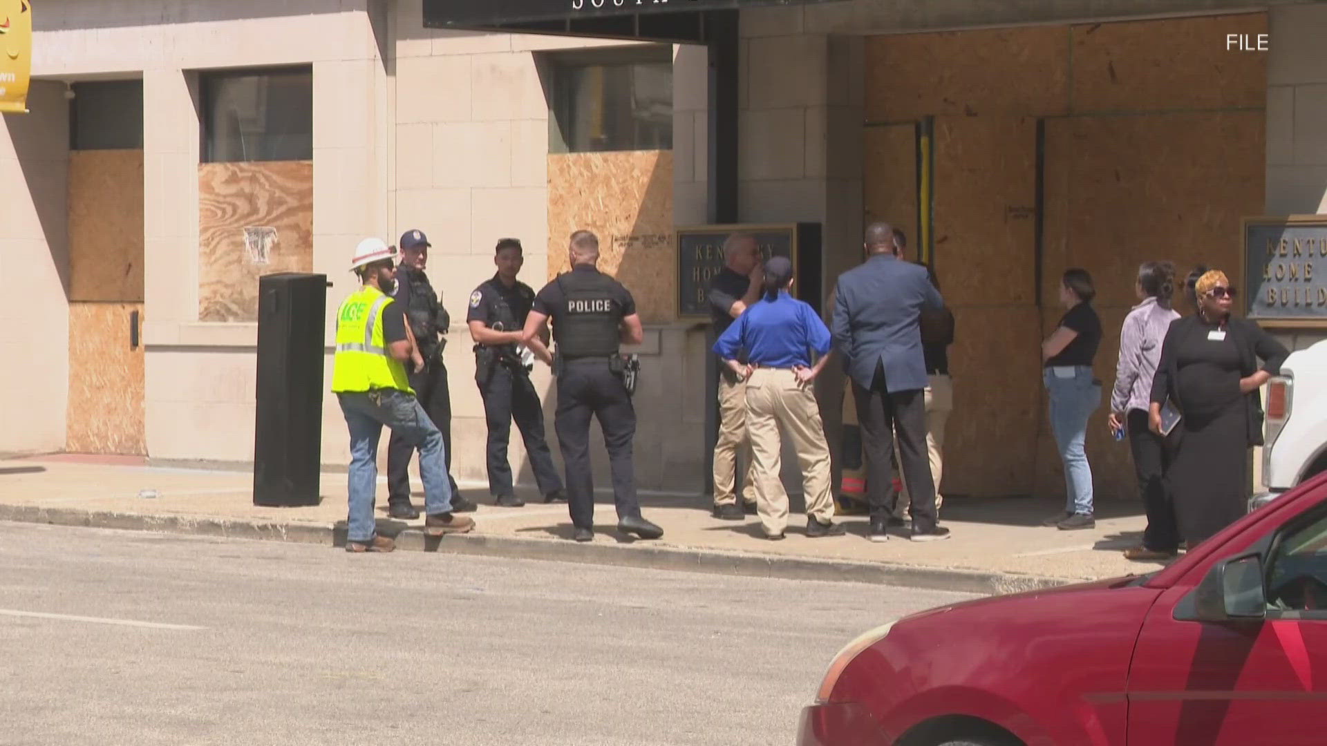 Officials believe someone was able to get inside the building, adding they may have tried stealing the gas line that broke.